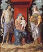 Andrea Mantegna, The Virgin and Child with the Magadalen and Saint John the Baptist